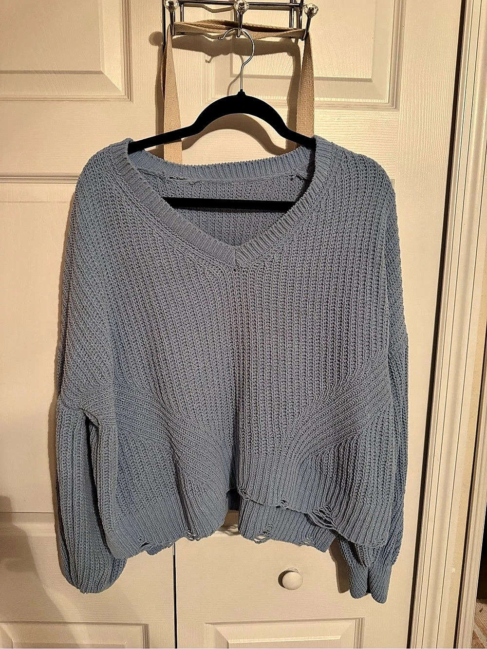 Blue Knit Sweater